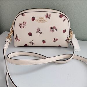 NWOT Coach Floral Lady Bug Print Crossbody